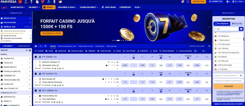 Paripesa Casino and Online Sports Betting