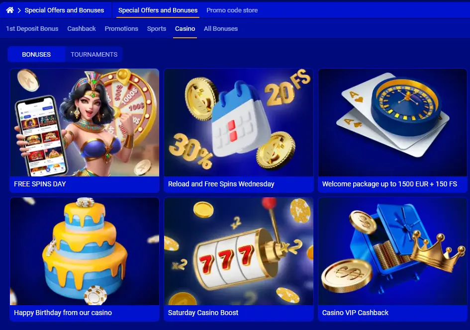 Bonuses for  Live Casino